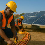 Chantier panneau solaire